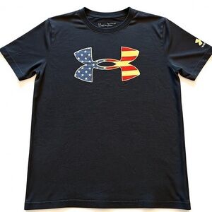 Under Armour Boys Blue Freedom T-shirt Youth XL - Freedom